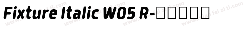 Fixture Italic W05 R字体转换